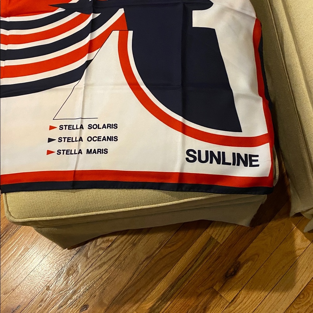 Vintage Sunline large square scarf. Made in Italy - Picture 3 of 3